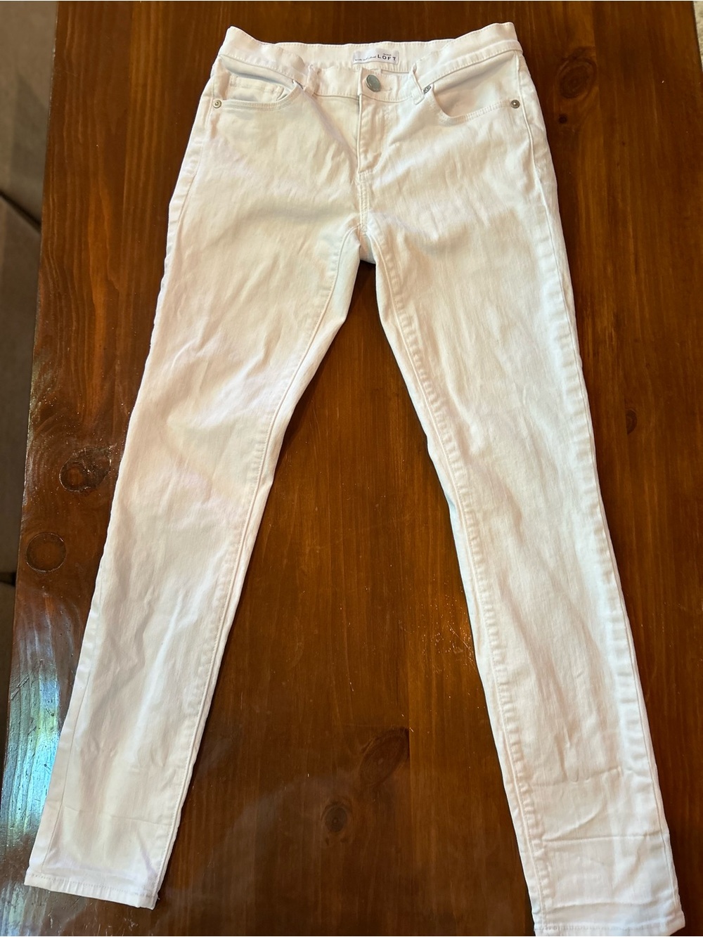 LOFT White Skinny Jeans for Women